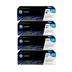 1 Full Set of HP CB540A and 1 x Colour Set CB541-3A C/M/Y (Original) Toner Cartridges (4 Pack)