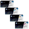 1 Full Set of HP Q6470A and 1 x Colour Set Q7581A-3A C/M/Y (Original) Toner Cartridges (4 Pack)