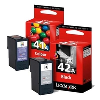1 Full Set of Lexmark 18Y0342E Black and 1 x Colour Set 18Y0341E Origianl Ink Cartridges (2 Pack)