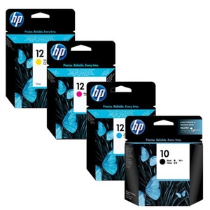 1 x Black HP 10 and 1 x Colour Set HP 12 (Original)