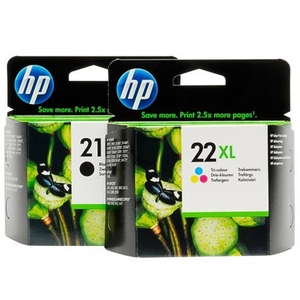 1 x Black HP 21XL and 1 x Colour Set HP 22XL (Original) (2 Pack)