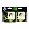 1 x Black HP 350XL and 1 x Colour Set HP 351XL (Original) (2 Pack)