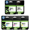 1 x Black HP 364XL and 1 x Colour Set HP 364XL Tri-Colour (Original) (5 Pack)