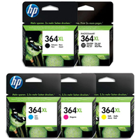 1 x Black HP 364XL and 1 x Colour Set HP 364XL Tri-Colour (Original) (5 Pack)