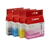 1 x Canon CLI-8BK Black and 1 x Colour Set CLI-8C/M/Y Original Cartridges (4 Pack)