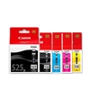 1 x Canon PGI-525PGBK + CLI-526BK Black and 1 x Colour Set CLI-526C/Y Original Cartridges (5 Pack)