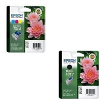 1 x Epson T013 Black and x Epson T014 Colour Original Cartridges (2 Pack)