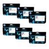 1 x HP 727 Photo Black and Matte Black and 1 x Colour Set HP 727 High Capacity (Original) (6 Pack)
