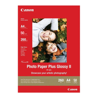 Canon PP-201 Glossy Photo Paper Plus II 260g 6 x 4 (50 Sheets)