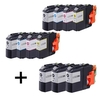 Compatible Multipack Brother LC223 2 Full Sets + 3 EXTRA Black Ink Cartridges (11 Pack)