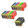 Compatible Multipack Canon BCI-6K/G 2 Full Sets + 3 EXTRA Black Ink Cartridges (15 Pack)