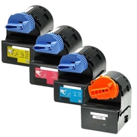 Compatible Multipack Canon C-EXV21BK/Y Full Set Toner Cartridges (4 Pack)