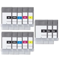 Compatible Multipack Canon PFI-102BK/MBK/C/M/Y 2 Sets + 3 EXTRA Black Ink Cartridges (13 Pack)