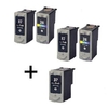 Compatible Multipack Canon PG-37/CL-38 2 Full Sets + 1 EXTRA Black Ink Cartridge (5 Pack)