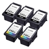 Compatible Multipack Canon PG-545XL/CL-546XL 2 Full Sets + 1 EXTRA Black Ink Cartridge (5 Pack)