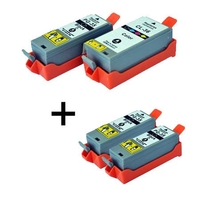 Compatible Multipack Canon PGI-35/CLI-36 Full Set + 2 EXTRA Black Ink Cartridges (4 Pack)