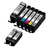 Compatible Multipack Canon PGI-570XL/CLI-571XL Full Set +2 EXTRA Black High Capacity Ink Cartridges (8 Pack)