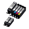 Compatible Multipack Canon PGI-570XL/CLI-571XL Sets + 2 EXTRA Black High Capacity Ink Cartridges (7 Pack)
