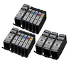 Compatible Multipack Canon PGI-580/CLI-581 (XXL) 2 Full Sets (Incl. Blue) + 3 EXTRA Black Ink Cartridges (15 Pack)