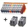 Compatible Multipack Canon PGI-9 Full Set + 4 EXTRA Black Ink Cartridges (14 Pack)