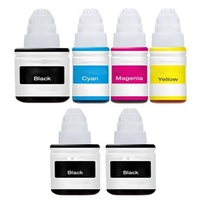 Compatible Multipack Canon Pixma G1411 Printer Ink Cartridges (6 Pack) -GI-490PGBK