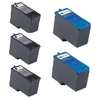 Compatible Multipack Dell M4640/46 2 Full Sets + 1 EXTRA Black Ink Cartridges (5 Pack)