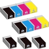 Compatible Multipack Epson S020601/604 2 Full Sets + 3 EXTRA Black Ink Cartridges (11 Pack)