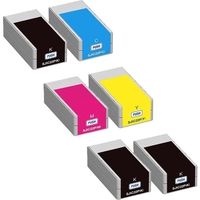 Compatible Multipack Epson S020601/604 Full Set + 2 EXTRA Black Ink Cartridges (6 Pack)