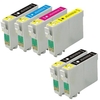 Compatible Multipack Epson T0551/4 Full Set + 2 EXTRA Black Ink Cartridges (6 Pack)