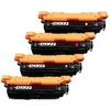 Compatible Multipack HP 652A/653A Full Set Toner Cartridges (4 Pack)