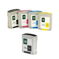 Compatible Multipack HP DesignJet 110plus r Printer Ink Cartridges (5 Pack) -C4844A