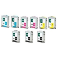 Compatible Multipack HP DesignJet ColourPro ga/cad Printer Ink Cartridges (9 Pack) -C4844A