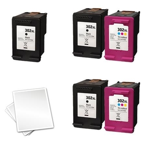 Compatible Multipack HP Deskjet 1111 Printer Ink Cartridges (5 Pack) -F6U68AE