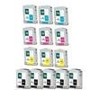 Compatible Multipack HP DeskJet 2500c Printer Ink Cartridges (14 Pack) -C4844A