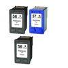 Compatible Multipack HP DeskJet 7459 Printer Ink Cartridges (3 Pack) -C6656AE