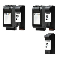 Compatible Multipack HP DeskJet 810c Printer Ink Cartridges (5 Pack) -C6615DE