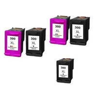 Compatible Multipack HP DeskJet D2566 Printer Ink Cartridges (5 Pack) -CC641EE