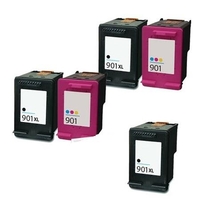 Compatible Multipack HP OfficeJet 4500 Printer Ink Cartridges (5 Pack) -CC654AE