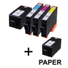 Compatible Multipack HP OfficeJet 6815 e-All-in-One Printer Ink Cartridges (5 Pack) -C2P23AE