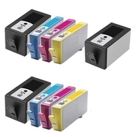Compatible Multipack HP OfficeJet 7500A Wide Format e-All-in-One - E910a Printer Ink Cartridges (9 Pack) -CD975AE