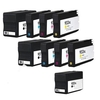 Compatible Multipack HP OfficeJet 7610 Wide Format e-All-in-One Printer Ink Cartridges (9 Pack) -CN053AE