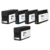 Compatible Multipack HP OfficeJet Pro 8600 Plus e-All-in-one Printer Ink Cartridges (5 Pack) -CN045AE