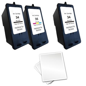 Compatible Multipack Lexmark X5200 Printer Ink Cartridges (3 Pack) -18C0034E