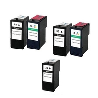 Compatible Multipack Lexmark X5200 Printer Ink Cartridges (5 Pack) -18C0032E