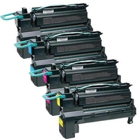 Compatible Multipack Lexmark X792dtme Printer Toner Cartridges (4 Pack) -C792A1KG
