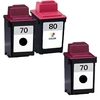 Compatible Multipack Lexmark Z31 Printer Ink Cartridges (3 Pack) -12A1970E