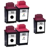 Compatible Multipack Lexmark Z31 Printer Ink Cartridges (5 Pack) -12A1970E