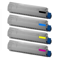 Compatible Multipack Oki 44059209/12 Full Set Toner Cartridges (4 Pack)