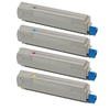 Compatible Multipack OKI C5400dn Printer Toner Cartridges (4 Pack) -42127408