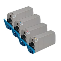 Compatible Multipack OKI C7200n Printer Toner Cartridges (4 Pack) -41304212